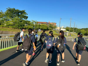 第34回オールナイトハイクのゴール前