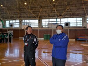 青少年相談員杯合同練習を見に来た成田市青少年連絡協議会の会長